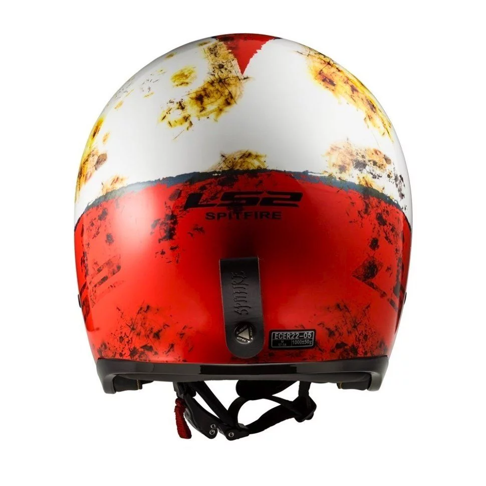 LS2 OF599 SPITFIRE RUST WHITE RED