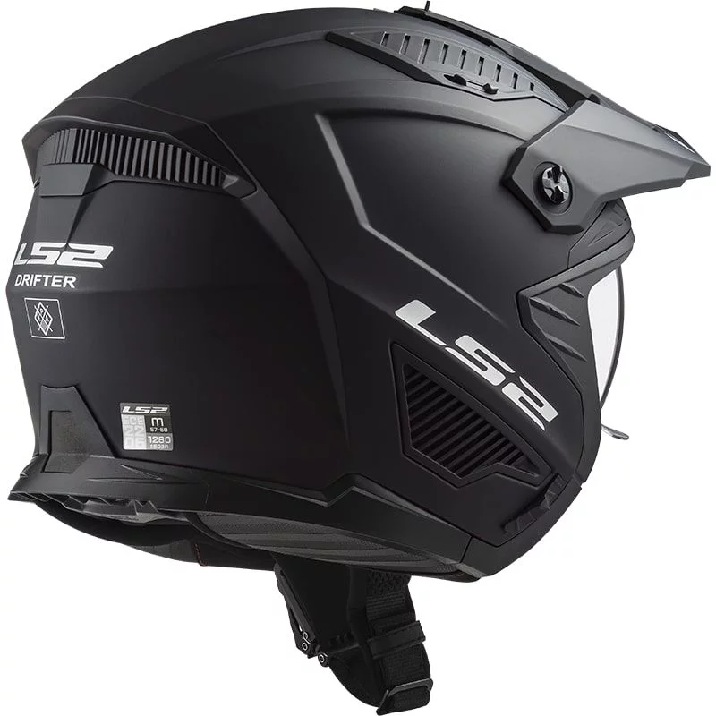 LS2 OF606 DRIFTER SOLID MATT BLACK