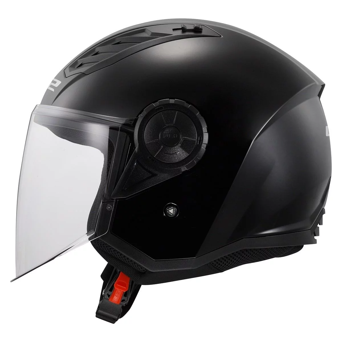 LS2 OF616 AIRFLOW 2 SOLID GLOSS BLACK