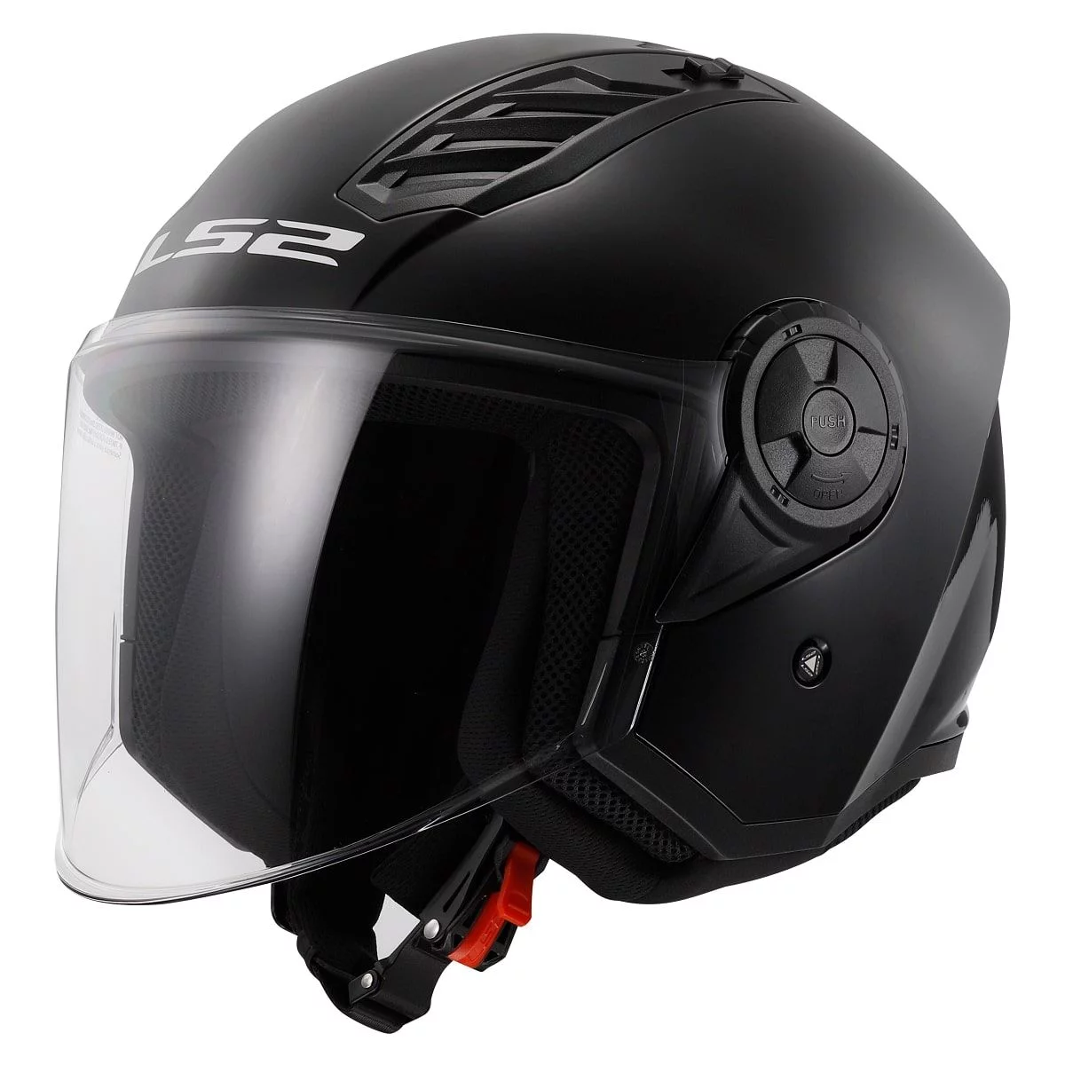 LS2 OF616 AIRFLOW 2 SOLID GLOSS BLACK