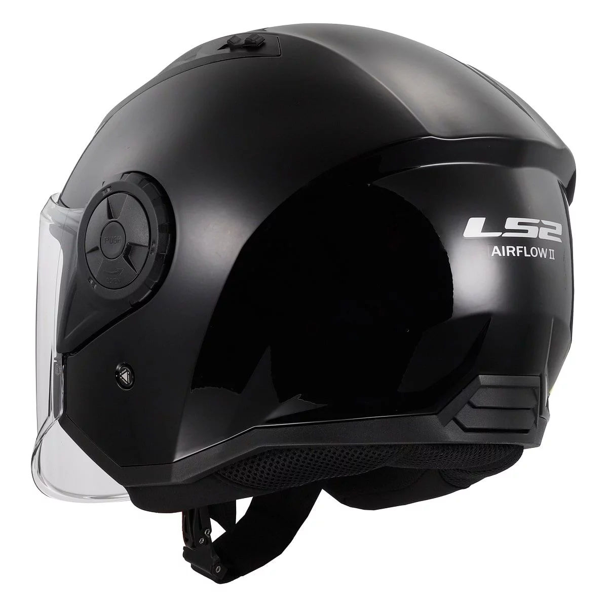 LS2 OF616 AIRFLOW 2 SOLID GLOSS BLACK