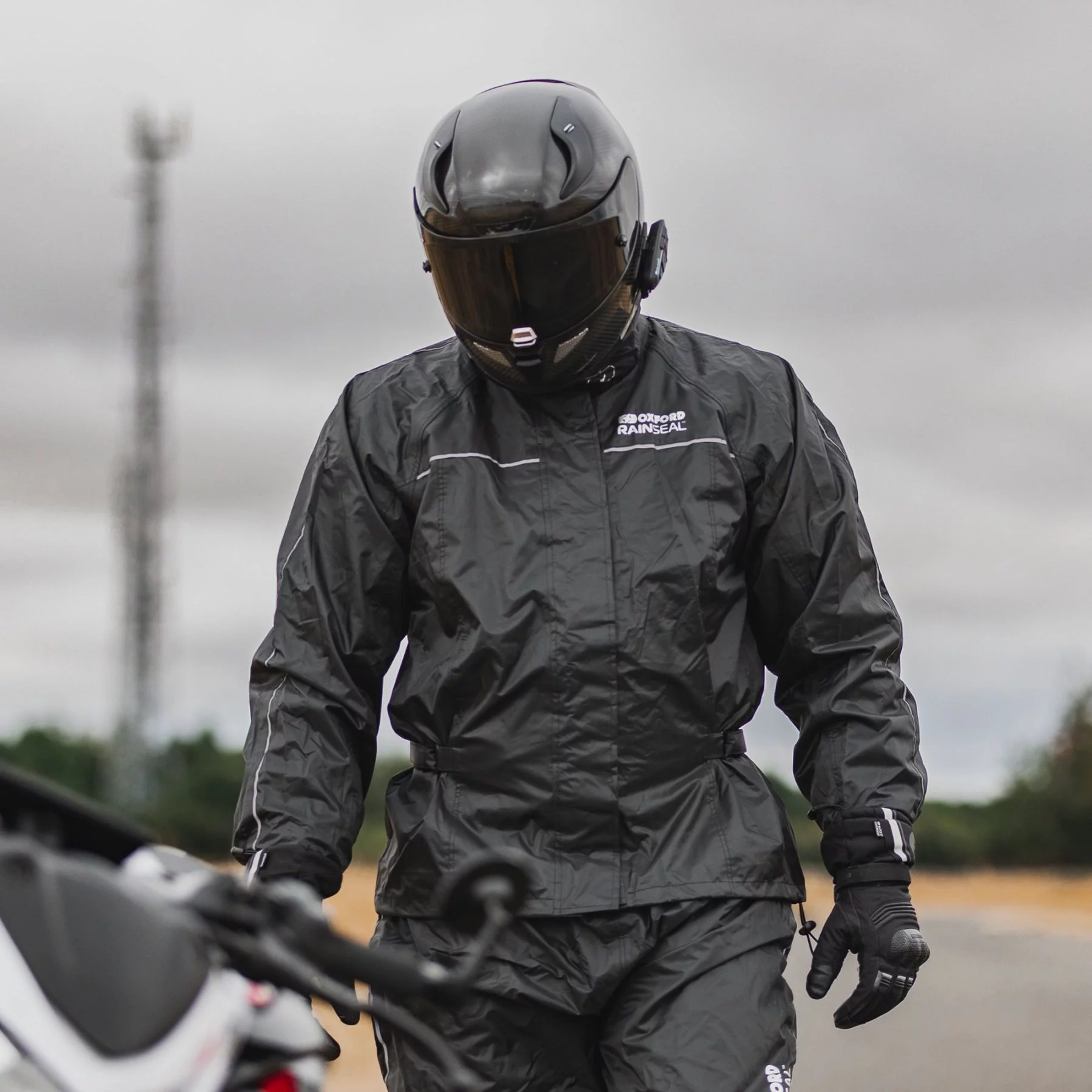 Oxford Products RAINSEAL OVER JACKET BLACK
