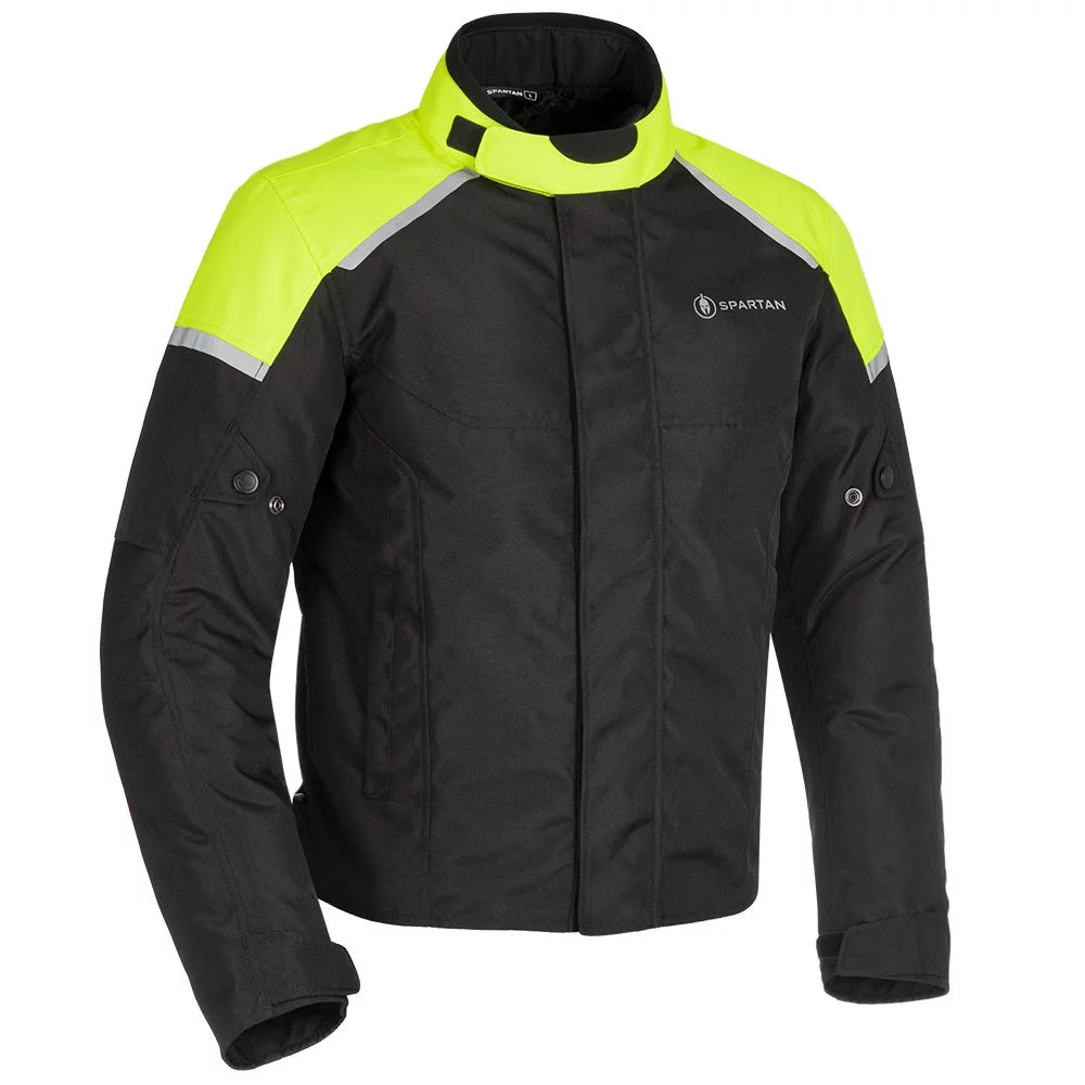 Oxford Products SPARTAN SHORT WP MS JKT BLK/FLUO