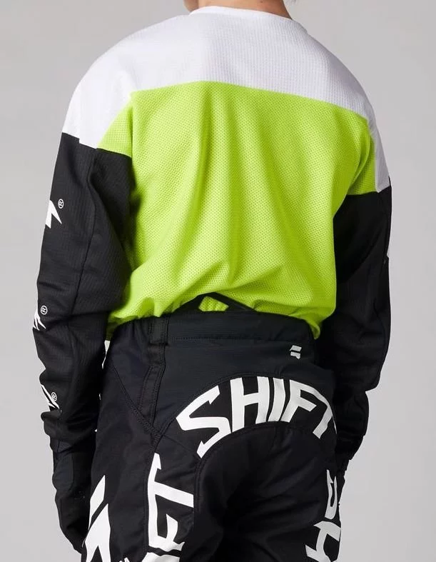 Shift YOUTH WHITE LABEL FLAME JERSEY [FLO YELLOW]
