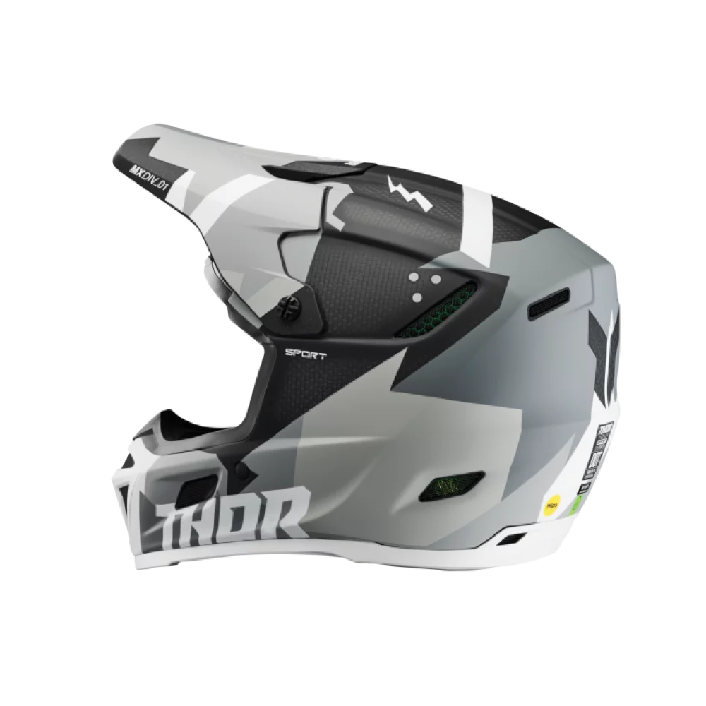 Thor REFLEX SPORT CARBON BRAVE MIPS GREY/WHITE