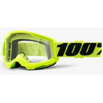 Мото окуляри 100 Percent % STRATA 2 GOGGLE FLUO YELLOW - CLEAR LENS