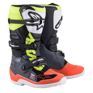 Мотоботы детские ALPINESTARS tech 7s grey/red/yellow