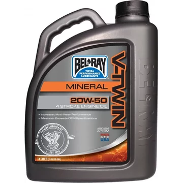 Мото моторне масло Bel-Ray Oil V-TWIN MINERAL [4л]