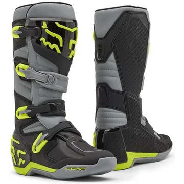 Мотоботы Fox Head comp boot [grey/yellow]