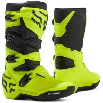 Мотоботы Fox Head comp youth boot [flo yellow]