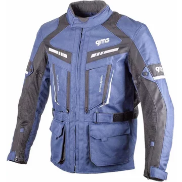 Мотокуртка GMS track light black blue w