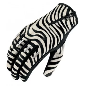 Мото рукавички жіночі Icon CATWALK ZEBRA