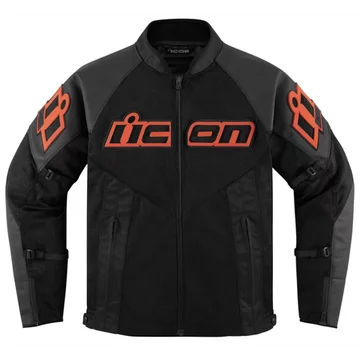 Мотокуртка Icon MESH AF LEATHER BLACK/RED