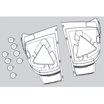 Аксесуари Leatt GPX 5.5 BOOT SHIN PLATE KIT [BLACK]