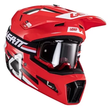 Шолом Leatt HELMET MOTO 3.5 + GOGGLE [RED]
