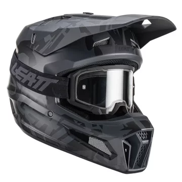 Шолом Leatt HELMET MOTO 3.5 + GOGGLE [STEALTH]