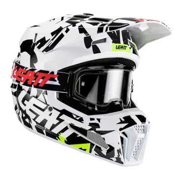 Шолом Leatt HELMET MOTO 3.5 + GOGGLE [ZEBRA]