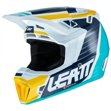 Мотошолом Leatt HELMET MOTO 7.5 + GOGGLE [AQUA]