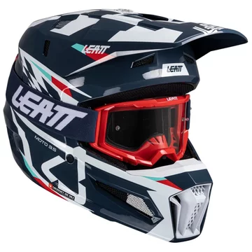 Шолом Leatt MOTO 3.5 HELMET + GOGGLE [BLUE]