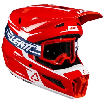 Шлем Leatt moto 3.5 helmet + goggle [red]