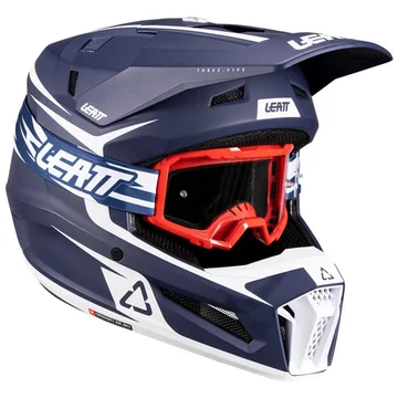 Шолом Leatt moto 3.5 jr helmet + goggle [blue]