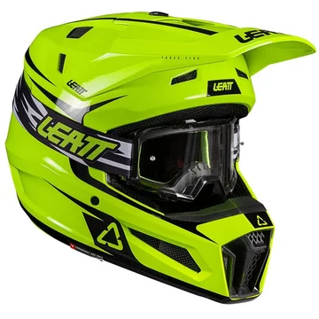 Шолом Leatt moto 3.5 jr helmet + goggle [neon yellow]