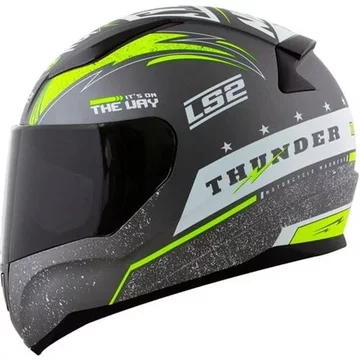 Шолом LS2 FF353 RAPID THUNDER MATT TITANIUM NEON YELLOW