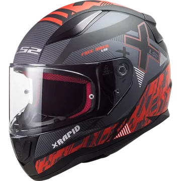 Шолом LS2 FF353 RAPID XTREET MATT BLACK RED