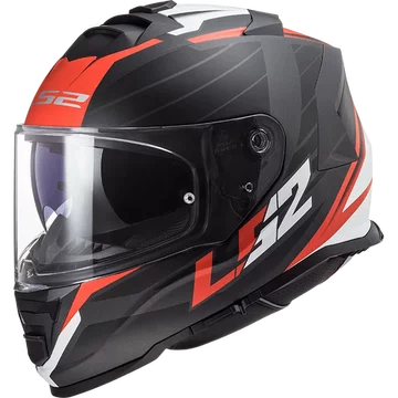 Шолом LS2 FF800 STORM NERVE MATT BLACK RED