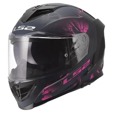 Мотошолом LS2 ff818 storm 3 burst black pink