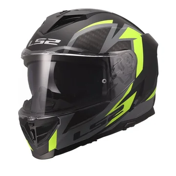 Мотошлем LS2 FF818 STORM 3 DYNAMO BLACK HI-VIZ YELLOW