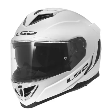 Мотошолом LS2 FF818 STORM 3 SOLID GLOSS WHITE
