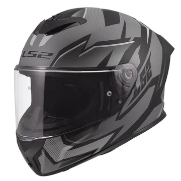Мотошолом LS2 ff820 rapid 3 xtrem matt black grey