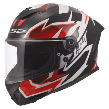 Мотошолом LS2 FF820 RAPID 3 XTREM WHITE BLACK RED