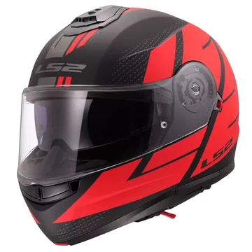 Мотошлем LS2 FF908 STROBE 2 CODE MATT BLACK RED