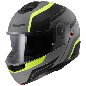 Шолом модулярний LS2 FF908 STROBE 2 MONZA MATT BLACK H-V YELLOW