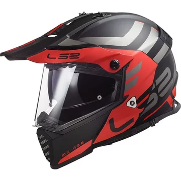 Шолом LS2 MX436 PIONEER EVO ADVENTURER MATT BLACK RED