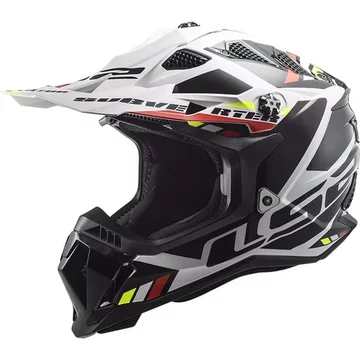 Мотошолом LS2 MX700 SUBVERTER EVO STOMP WHITE BLACK