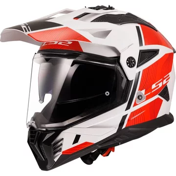 Шолом LS2 MX702 PIONEER 2 HILL WHITE RED