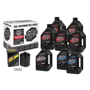 Комплект Maxima V-TWIN MILWAUKEE-EIGHT OIL CHANGE KIT - SYNTETIC [BLACK]