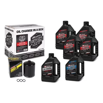 Комплект Maxima V-TWIN TWIN-CAM OIL CHANGE KIT - SYNTETIC [BLACK]