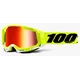 Мото окуляри 100 Percent % RACECRAFT 2 GOGGLE YELLOW - MIRROR RED LENS