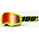 Мото окуляри 100 Percent % STRATA 2 GOGGLE FLUO YELLOW - MIRROR RED LENS