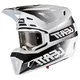Мотошолом Leatt HELMET MOTO 7.5 + GOGGLE [WHITE]