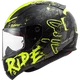 Шолом LS2 FF353 RAPID NAUGHTY MATT BLACK HI-VIS YELLOW