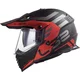 Шолом LS2 MX436 PIONEER EVO ADVENTURER MATT BLACK RED