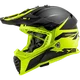Кросовий шолом LS2 MX437 FAST EVO ROAR MATT BLACK HI-VIS YELLOW