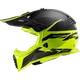Кросовий шолом LS2 MX437 FAST EVO ROAR MATT BLACK HI-VIS YELLOW