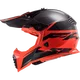 Кросовий шолом LS2 MX437 FAST EVO ROAR MATT BLACK RED