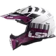 Кросовий шолом LS2 MX437 FAST EVO XCODE GLOSS WHITE VIOLET